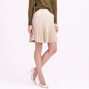 J. Crew Laser-cut Pleated Skirt